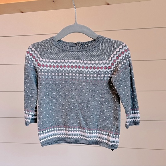 H&M soft grey sweater 4-6 months - Picture 1 of 2